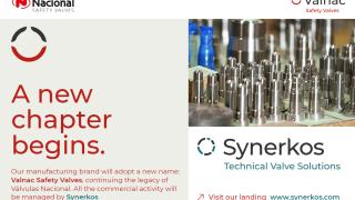 Válvulas Nacional commercial activity moves to Synerkos Technical Valve Solutions